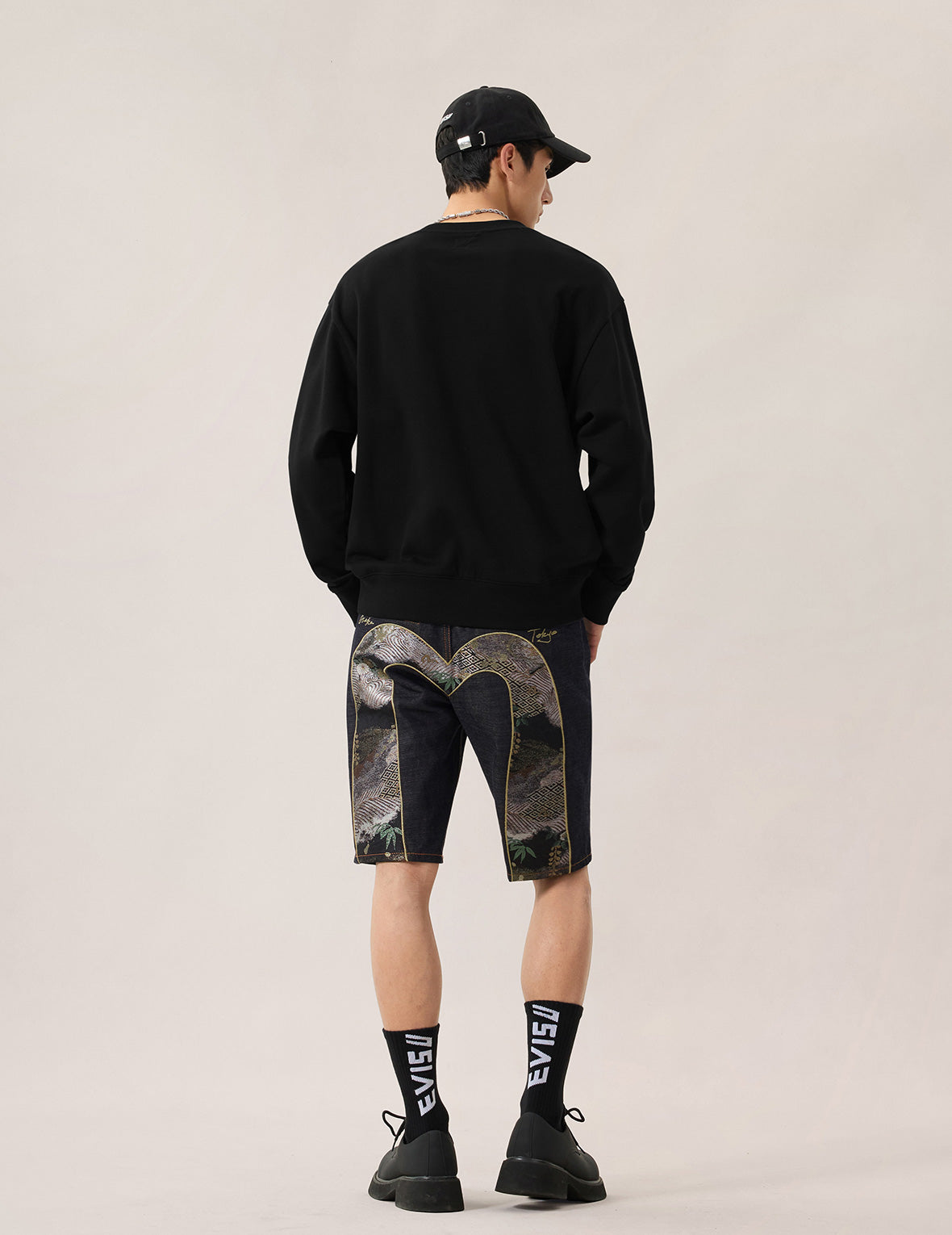 大黒ブロケード デニムショーツ – EVISU