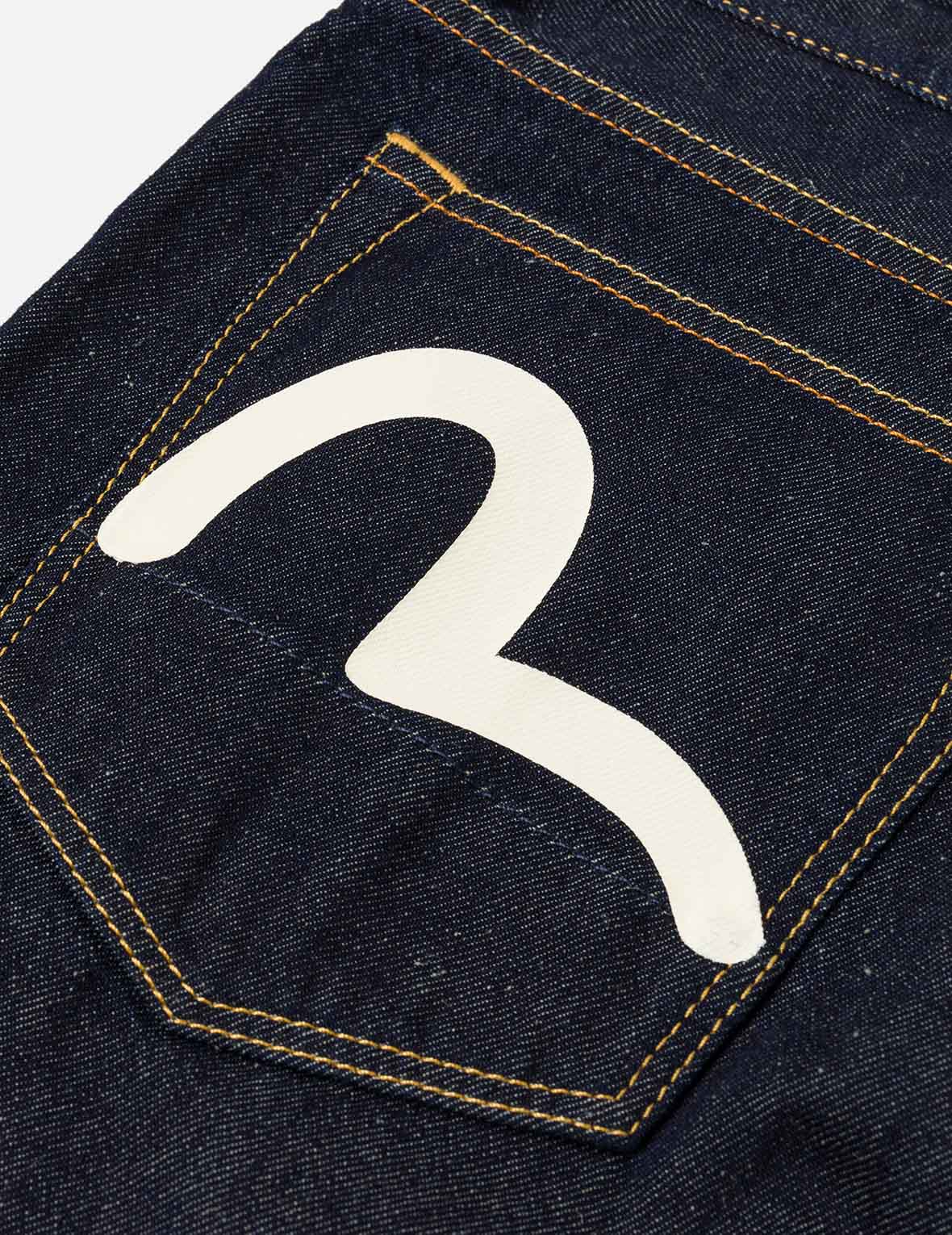 カモメ＆漢字プリントポケット デニムショーツ