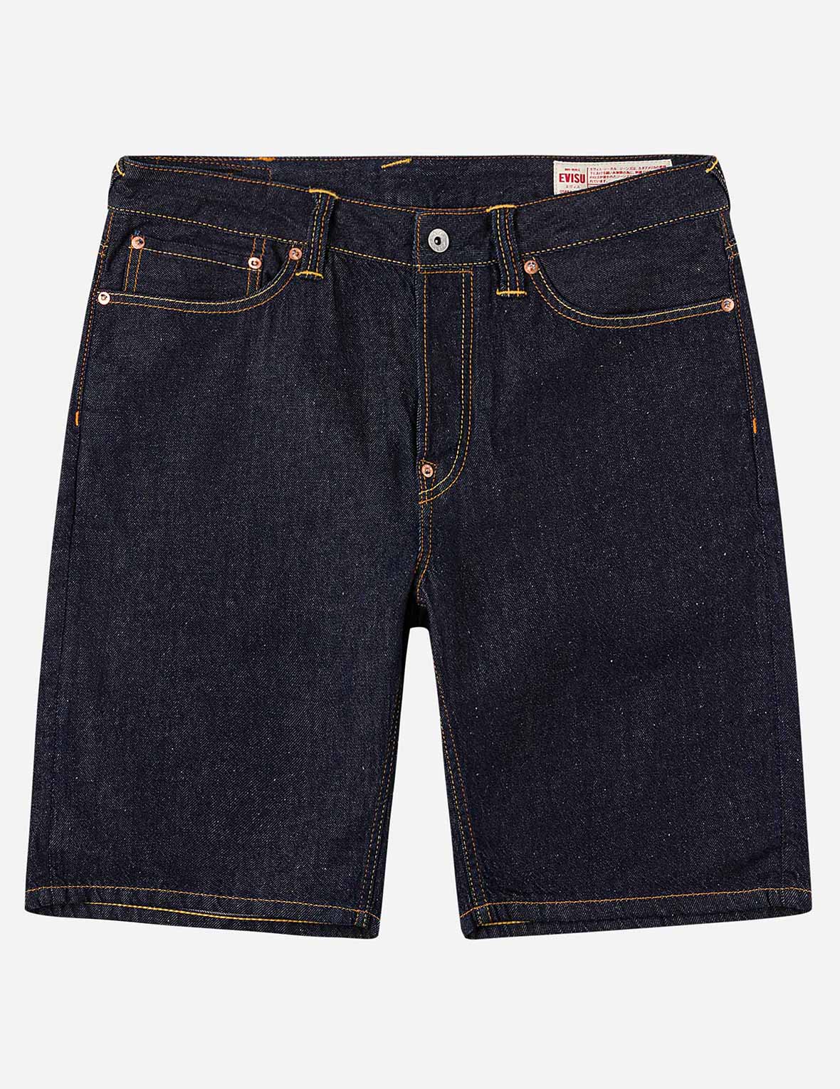 カモメ＆漢字プリントポケット デニムショーツ – EVISU
