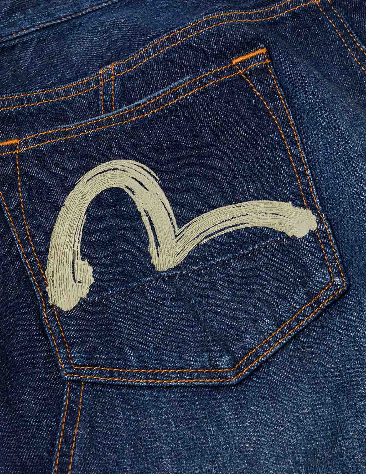 カモメブラシストローク デニムショーツ – EVISU