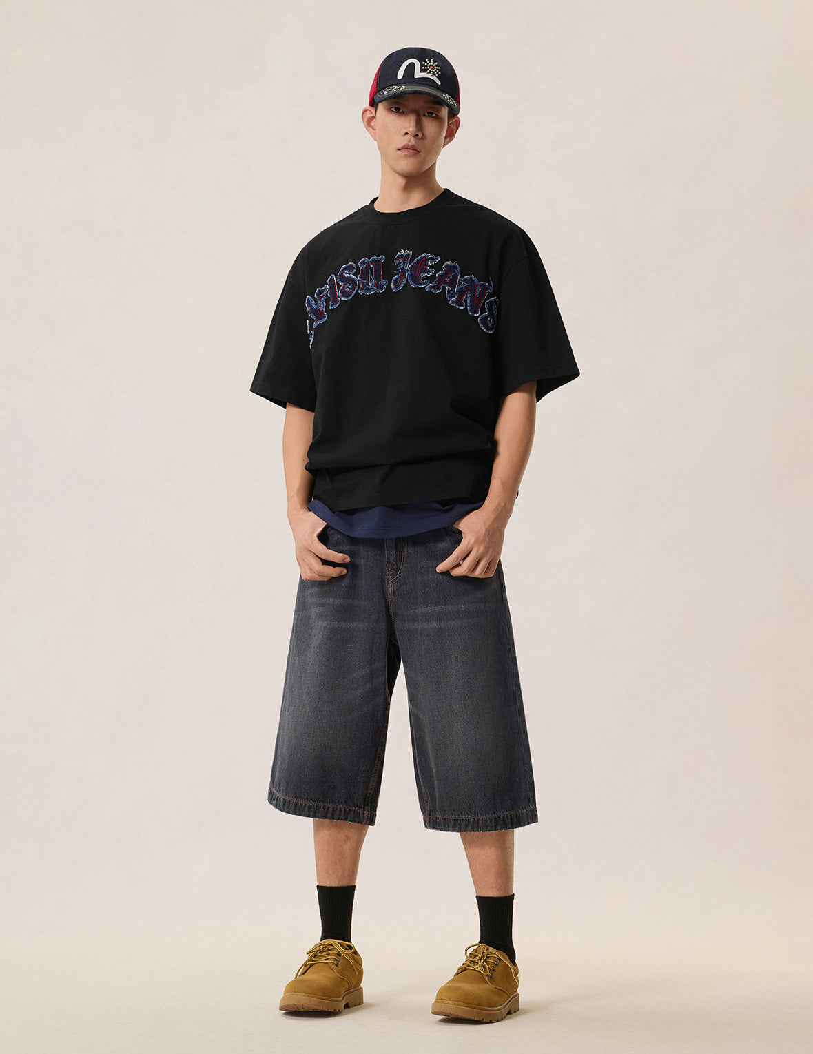 スカル大黒 デニムショーツ – EVISU スカル大黒 デニムショーツ – EVISU
