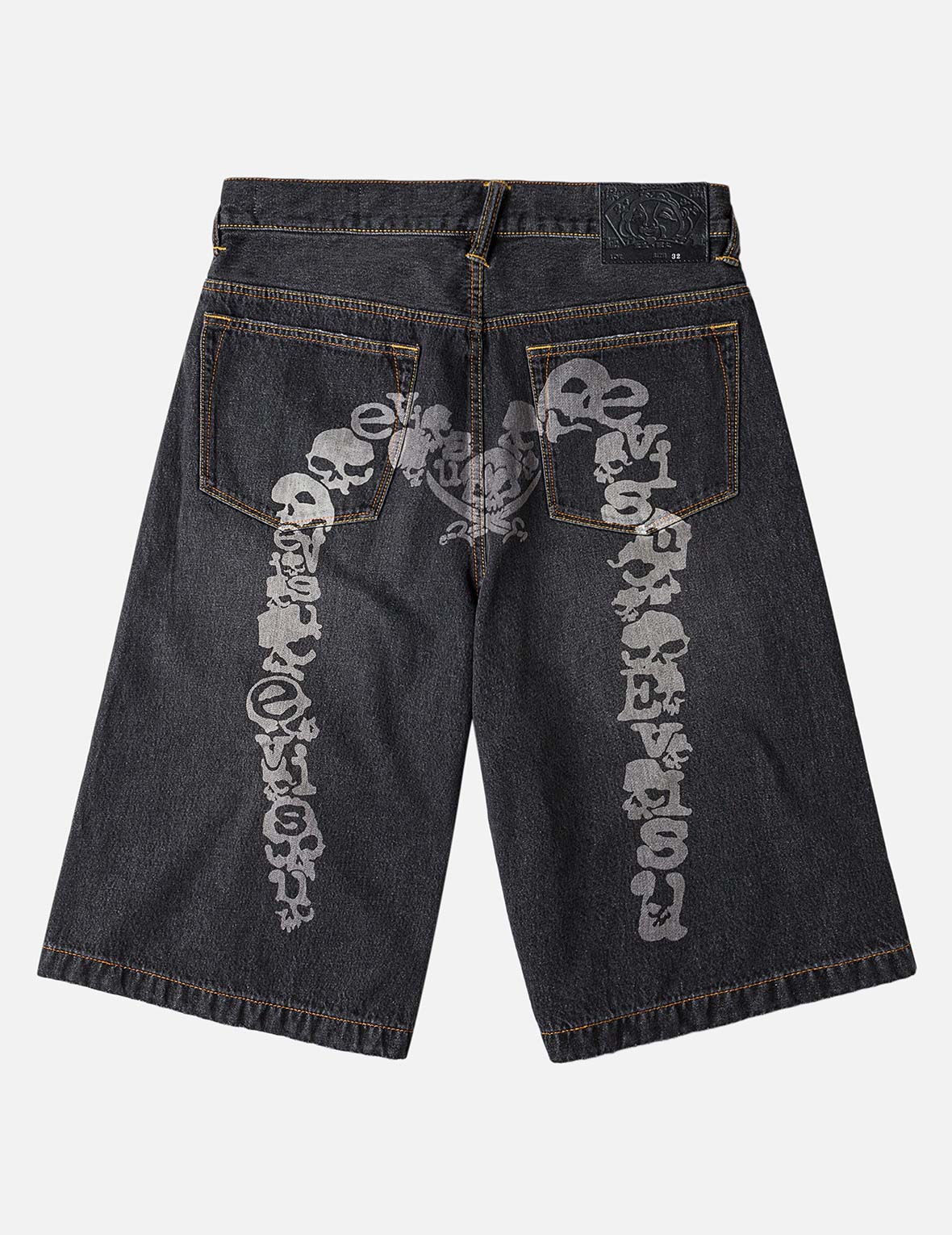 スカル大黒 デニムショーツ