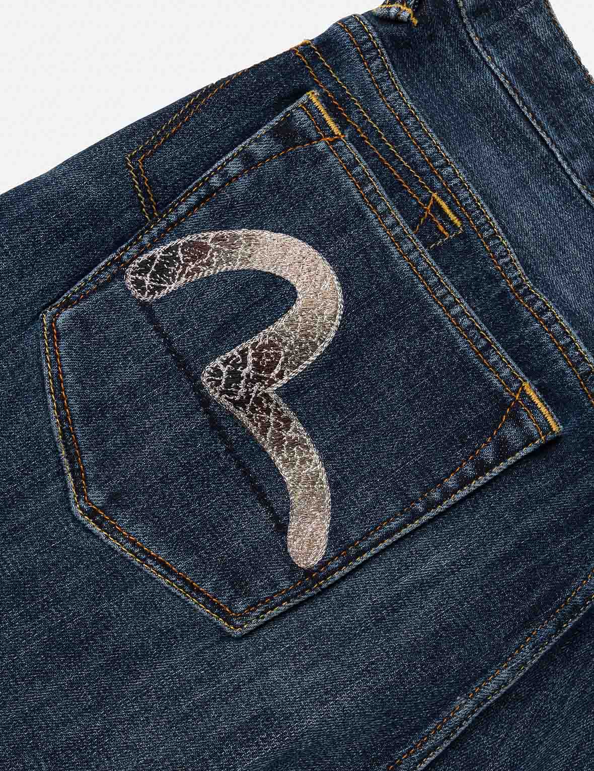 カモメ刺繍 マルチポケット ジーンズ #2020 – EVISU