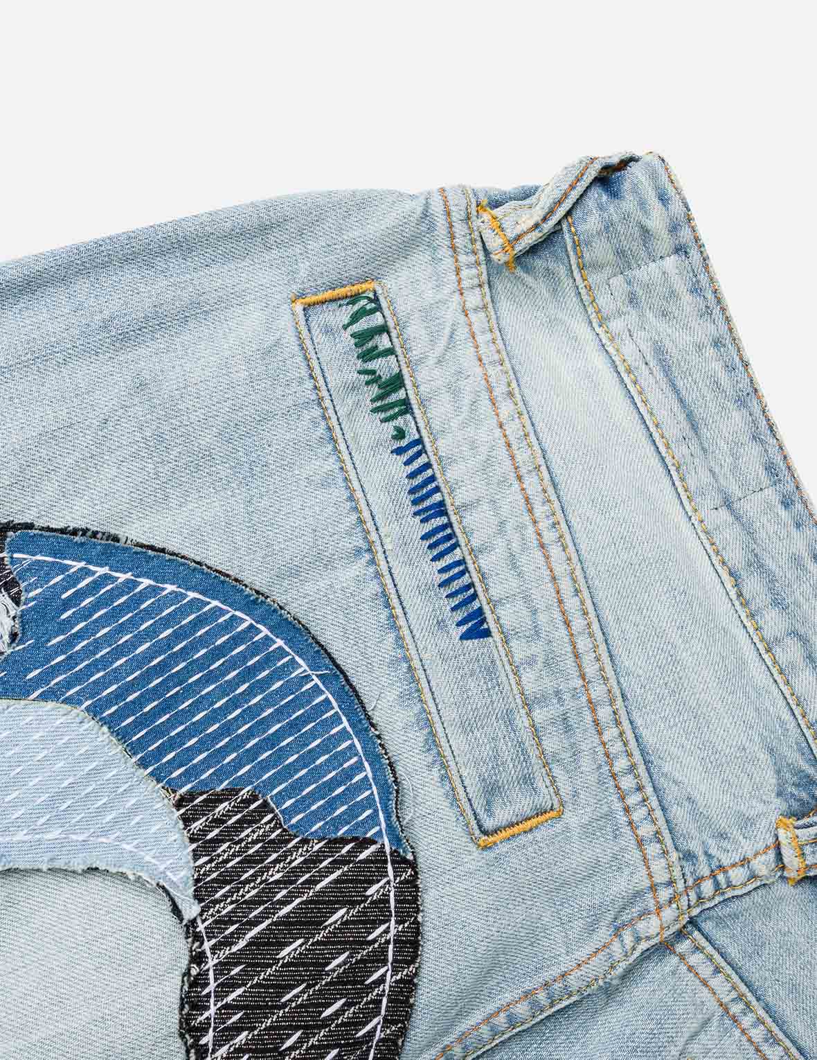 大黒刺し子パッチワーク ジーンズ #2038 – EVISU 大黒刺し子パッチワーク ジーンズ #2038 – EVISU