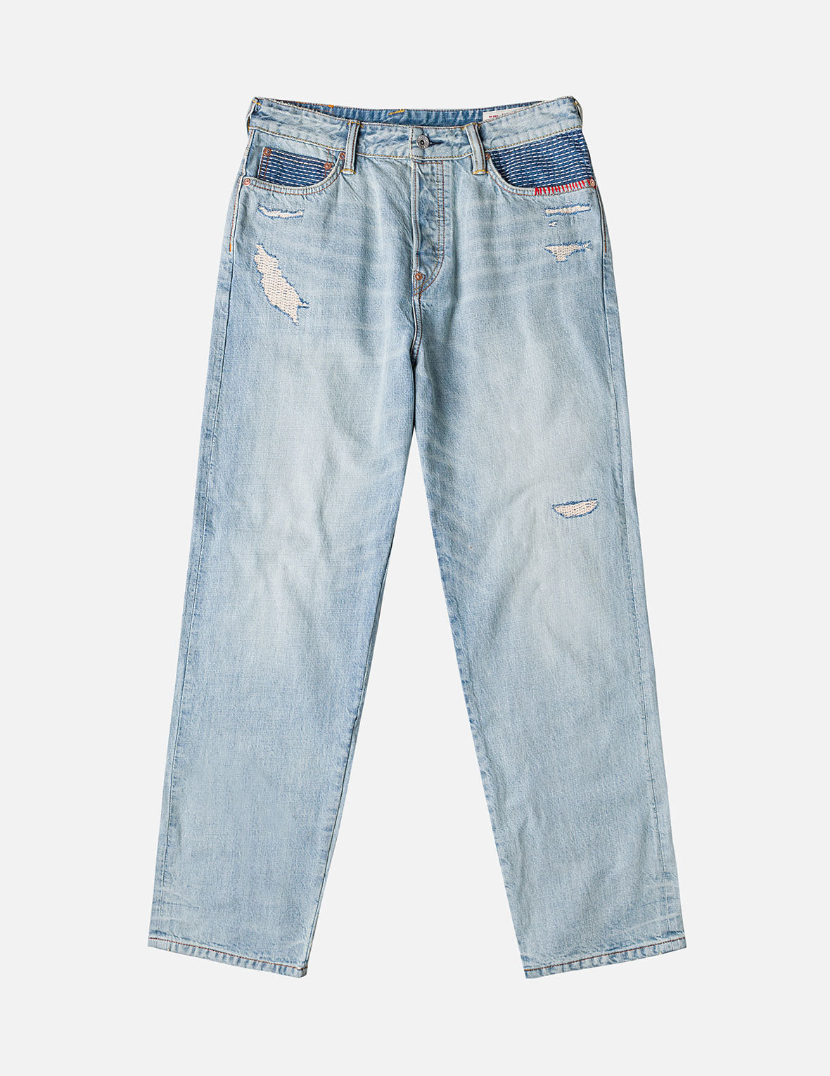 大黒刺し子パッチワーク ジーンズ #2038 – EVISU