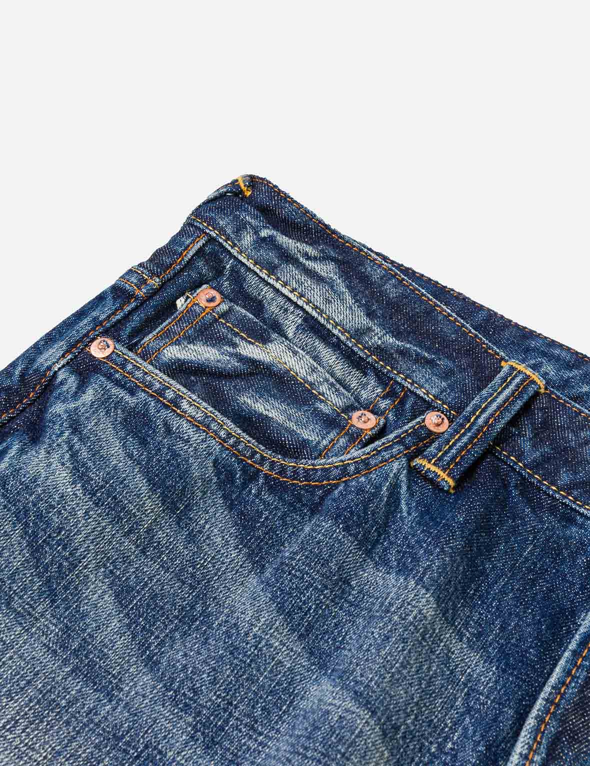 ブロケードパッチワーク デニムショーツ #2017