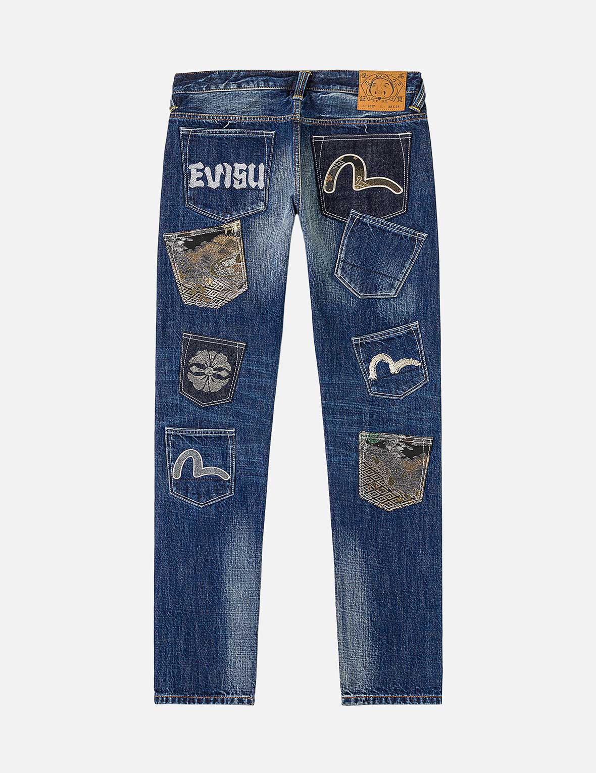 ブロケードパッチワーク デニムショーツ #2017 – EVISU
