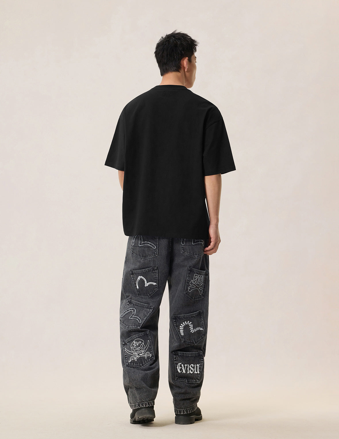 evisu スカルデザイン デニムパンツ スカルマルチポケット デニムジーンズ – EVISU