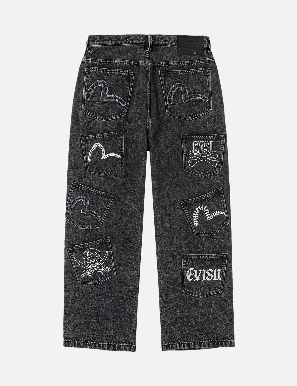 evisv デニムジーンズ スカルマルチポケット デニムジーンズ – EVISU