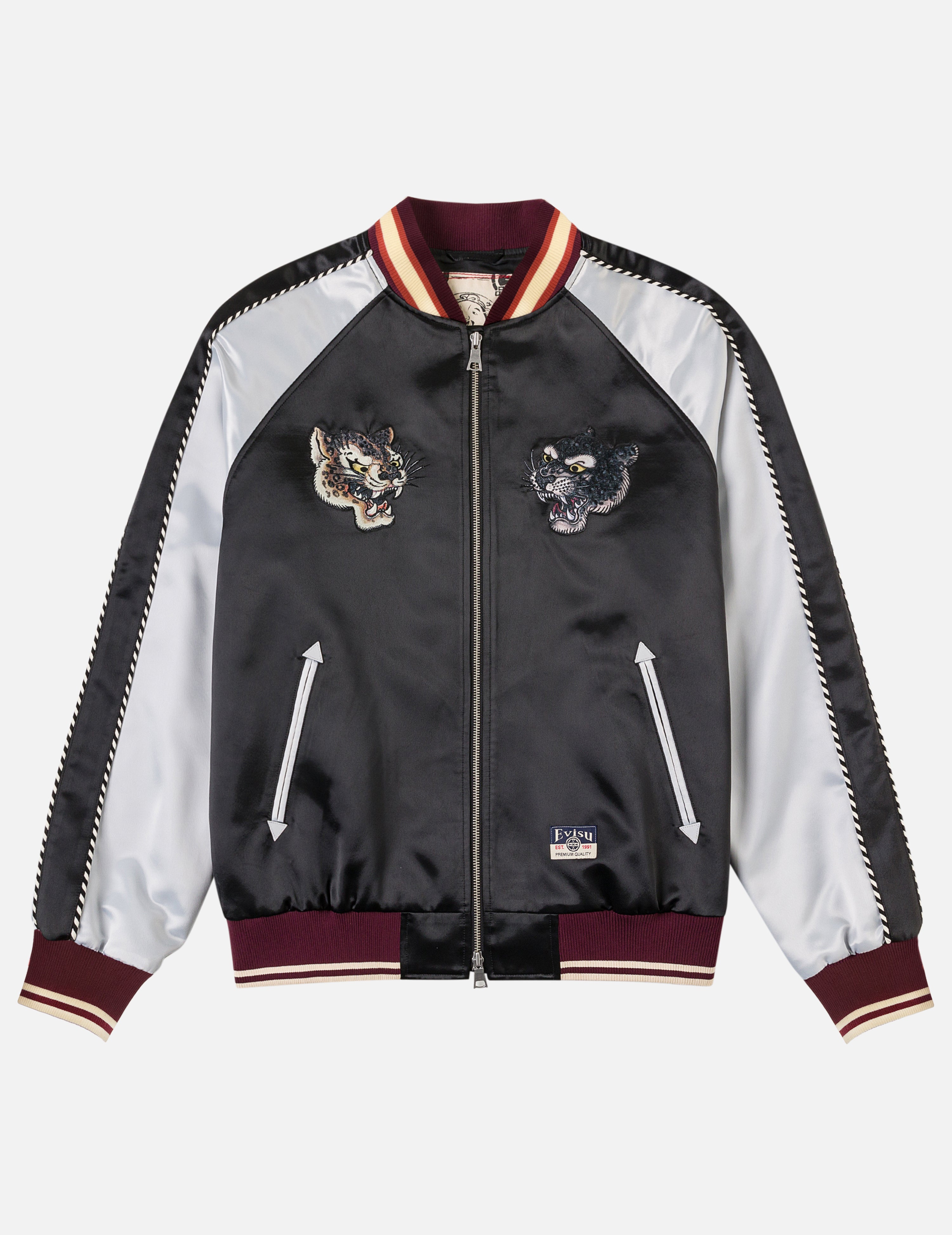 デュオレオパード刺繍 スカジャン