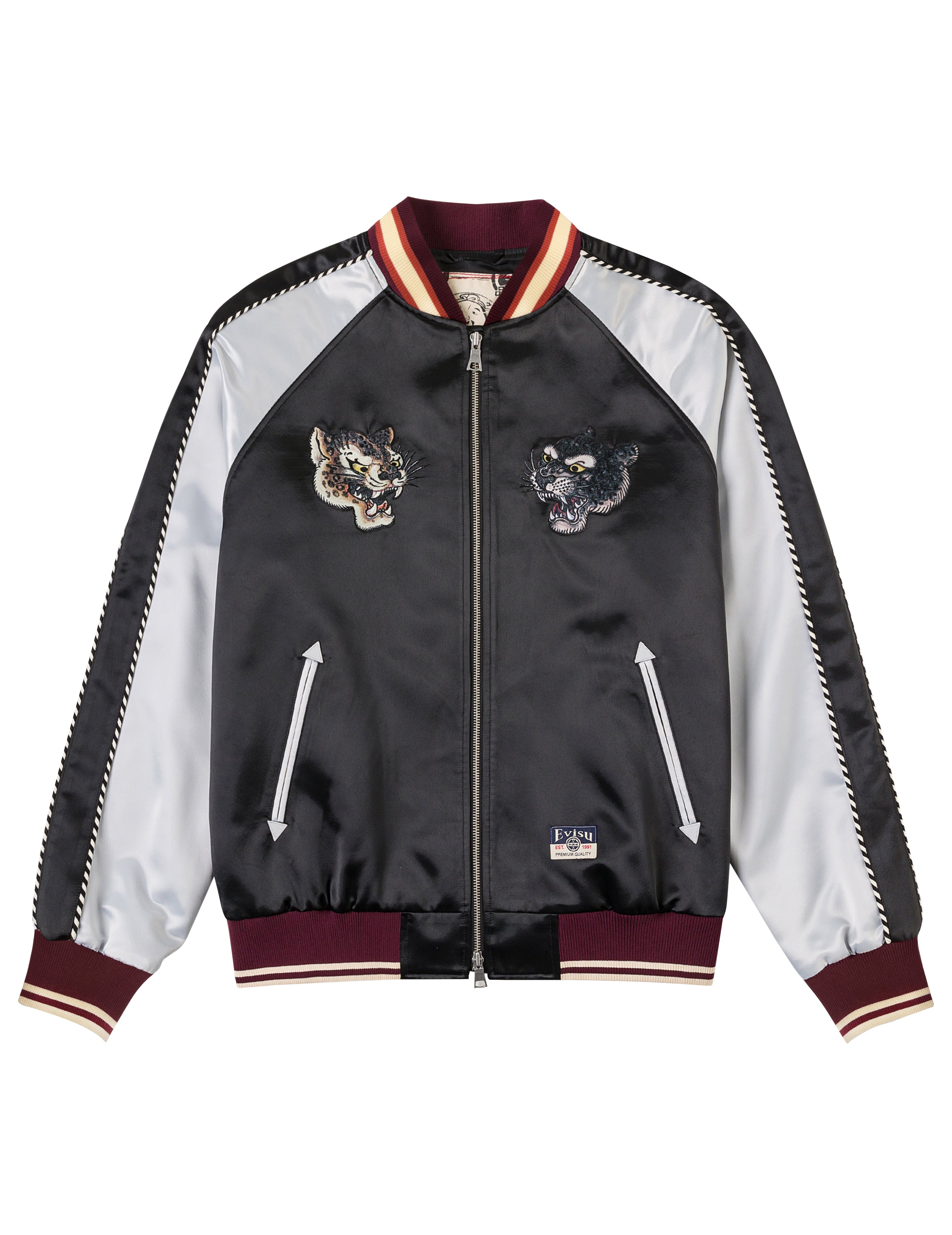 デュオレオパード刺繍 スカジャン