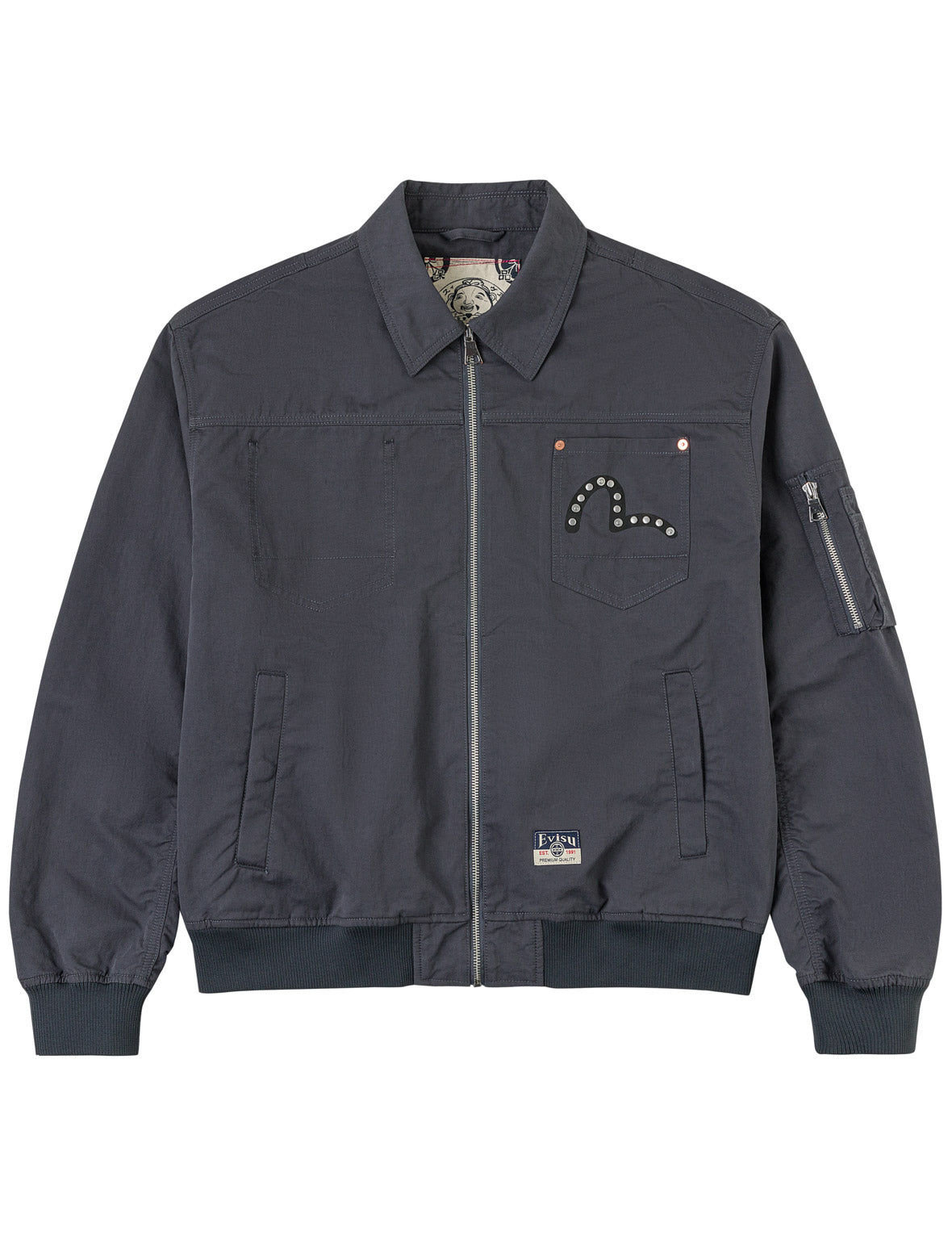 Metal Studs Bomber Jacket