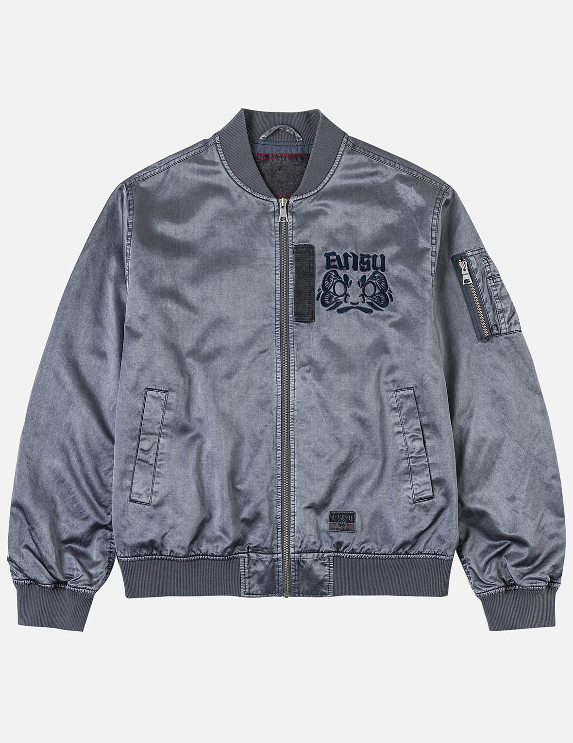 ガーメントダイだるま刺繍 ボンバージャケット – EVISU