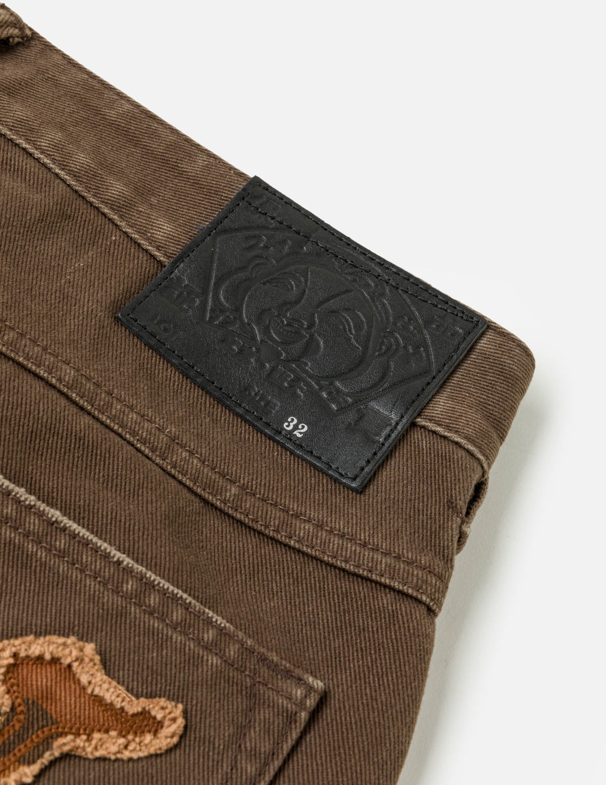 石垣迷彩パッチワーク デニムショーツ