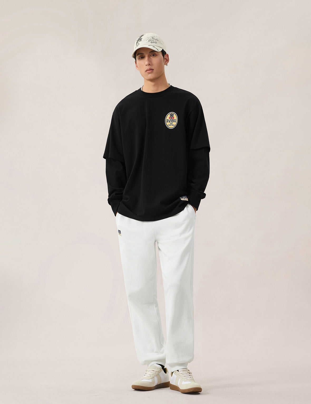 カモメプリント スウェットパンツ – EVISU