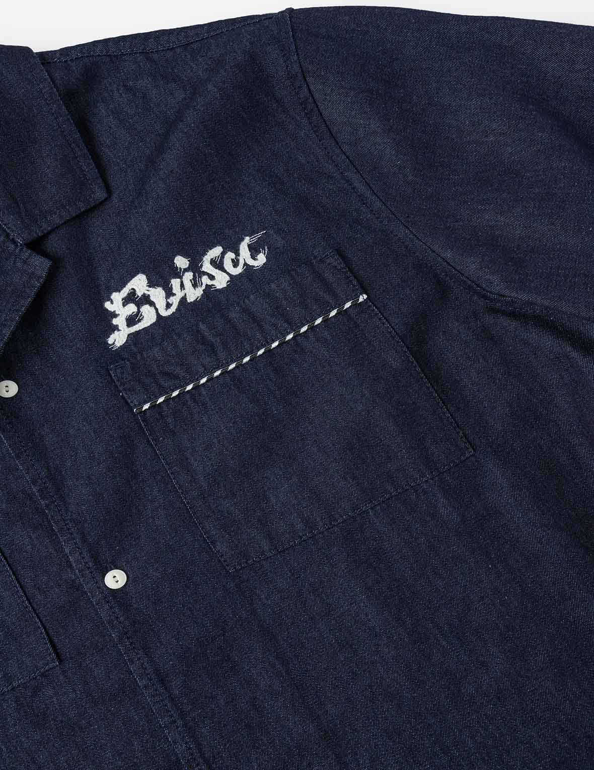 ホイップステッチ デュアルポケット ボクシーデニム 半袖シャツ – EVISU
