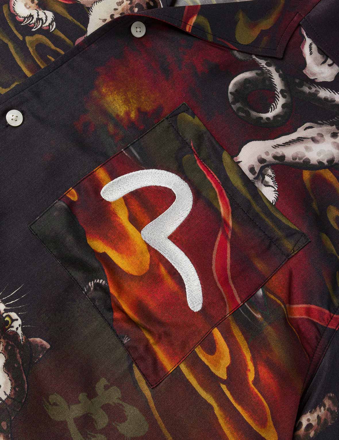 レオパードオールオーバープリント シャツ