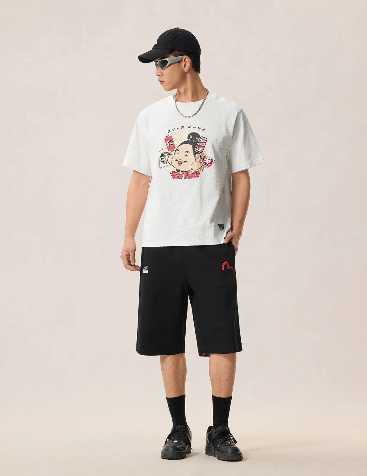 日本凧大黒 スウェットショーツ