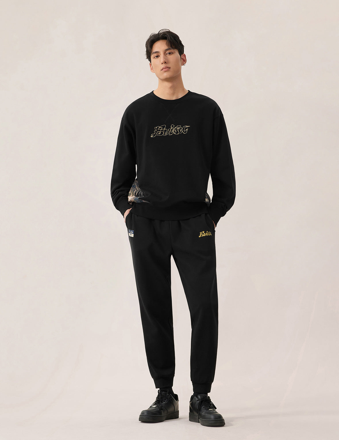 Ameri VINTAGE - アメリヴィンテージ　リブカラースウェット　ブラック 専用】ameri vintage リブカラースウェット アメリヴィンテージ
