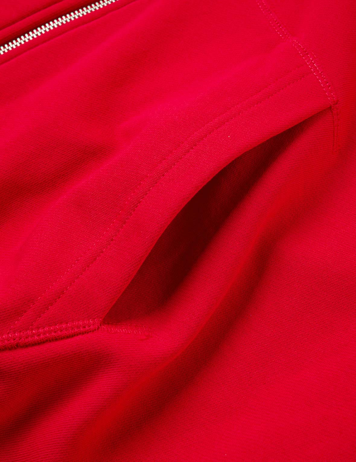 馬年刺繍 ジップアップフーディー - レッド