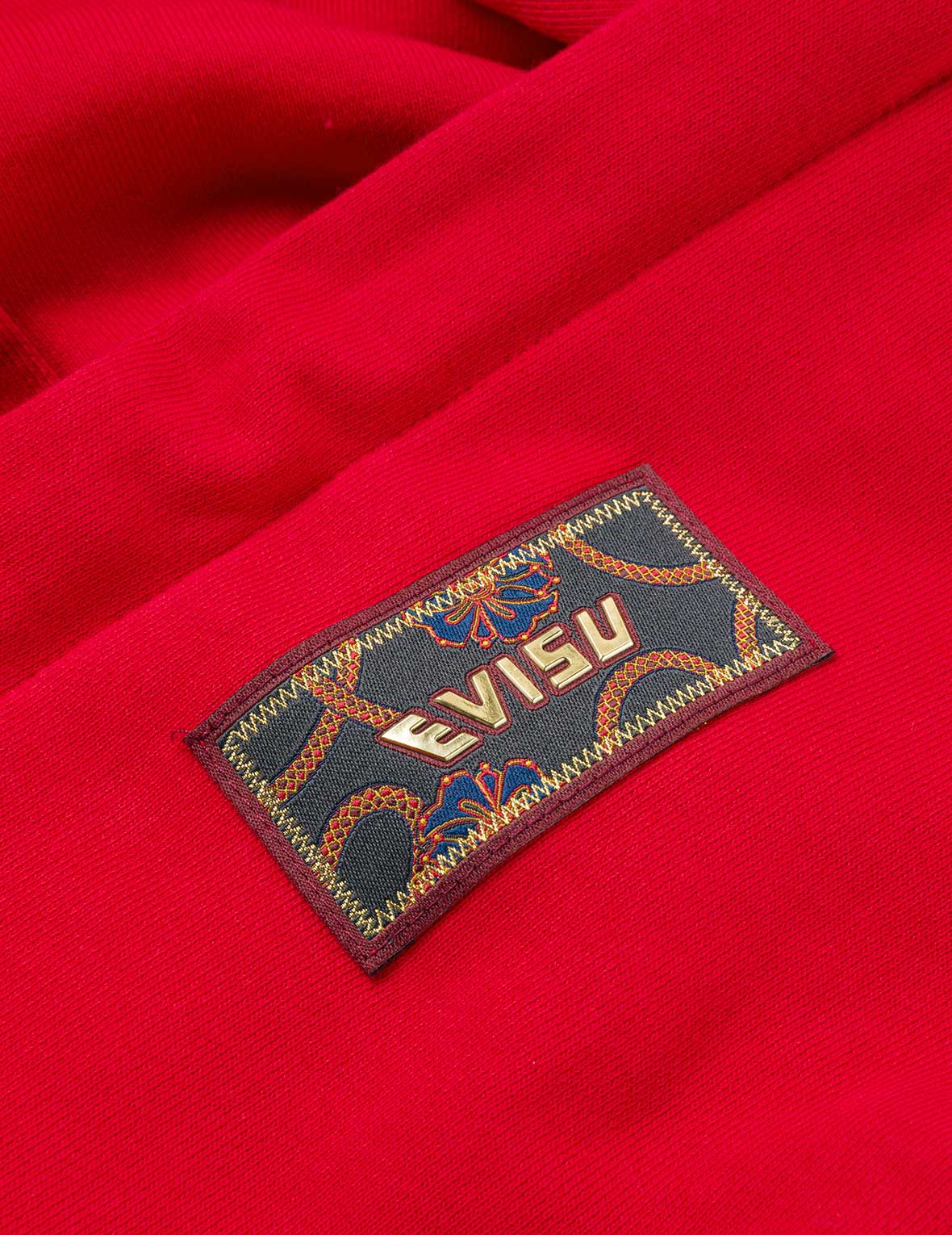 馬年刺繍 ジップアップフーディー - レッド