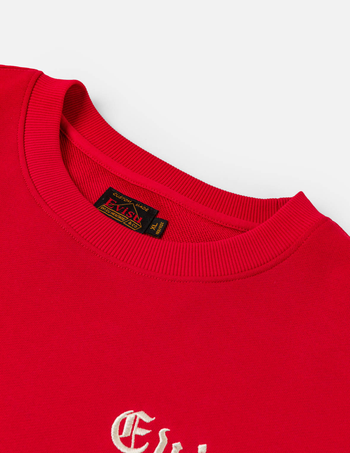 ポーカーラッキーダイス刺繍 スウェットシャツ - レッド – EVISU
