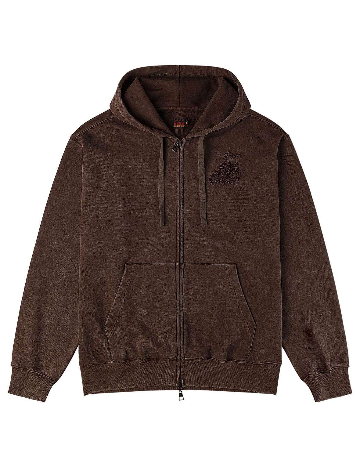 サソリ刺繍 フーディー