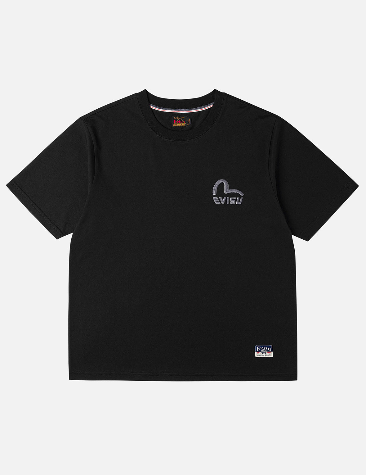 モノクロカモメ刺繍 Tシャツ