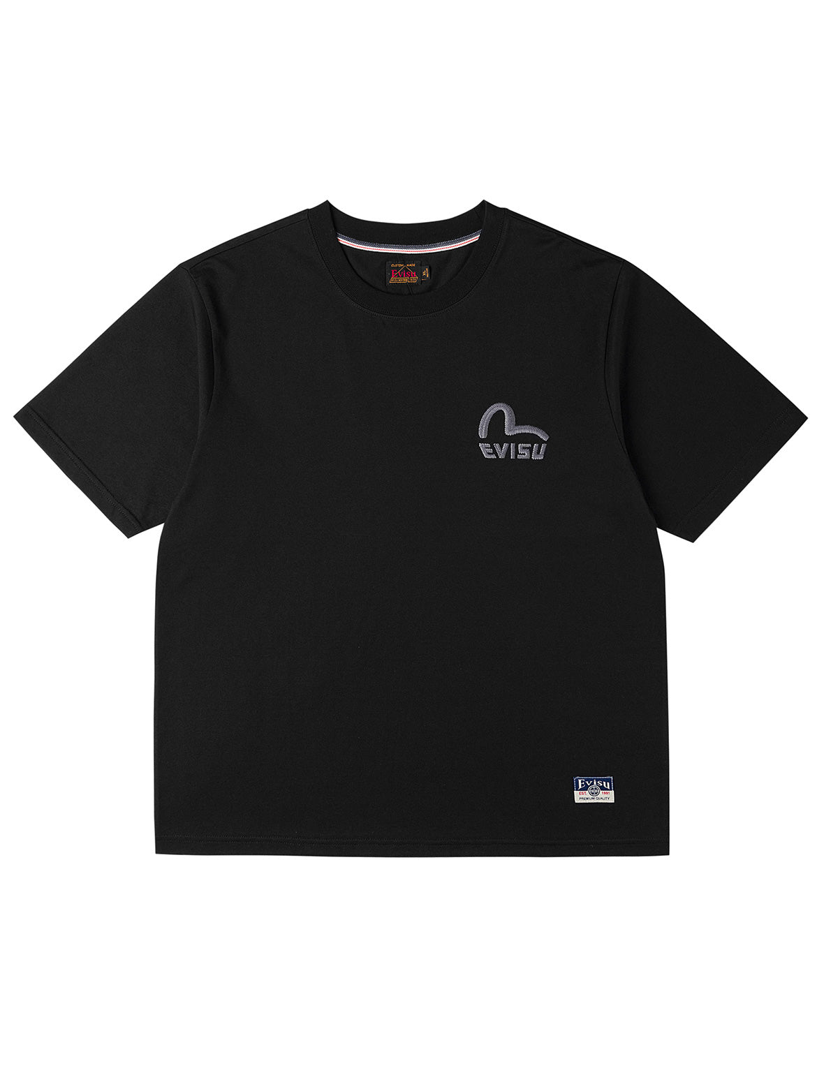 モノクロカモメ刺繍 Tシャツ