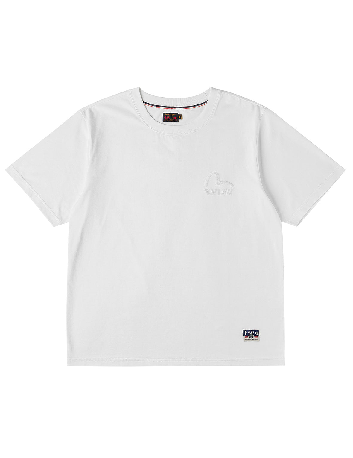 モノクロカモメ刺繍 Tシャツ