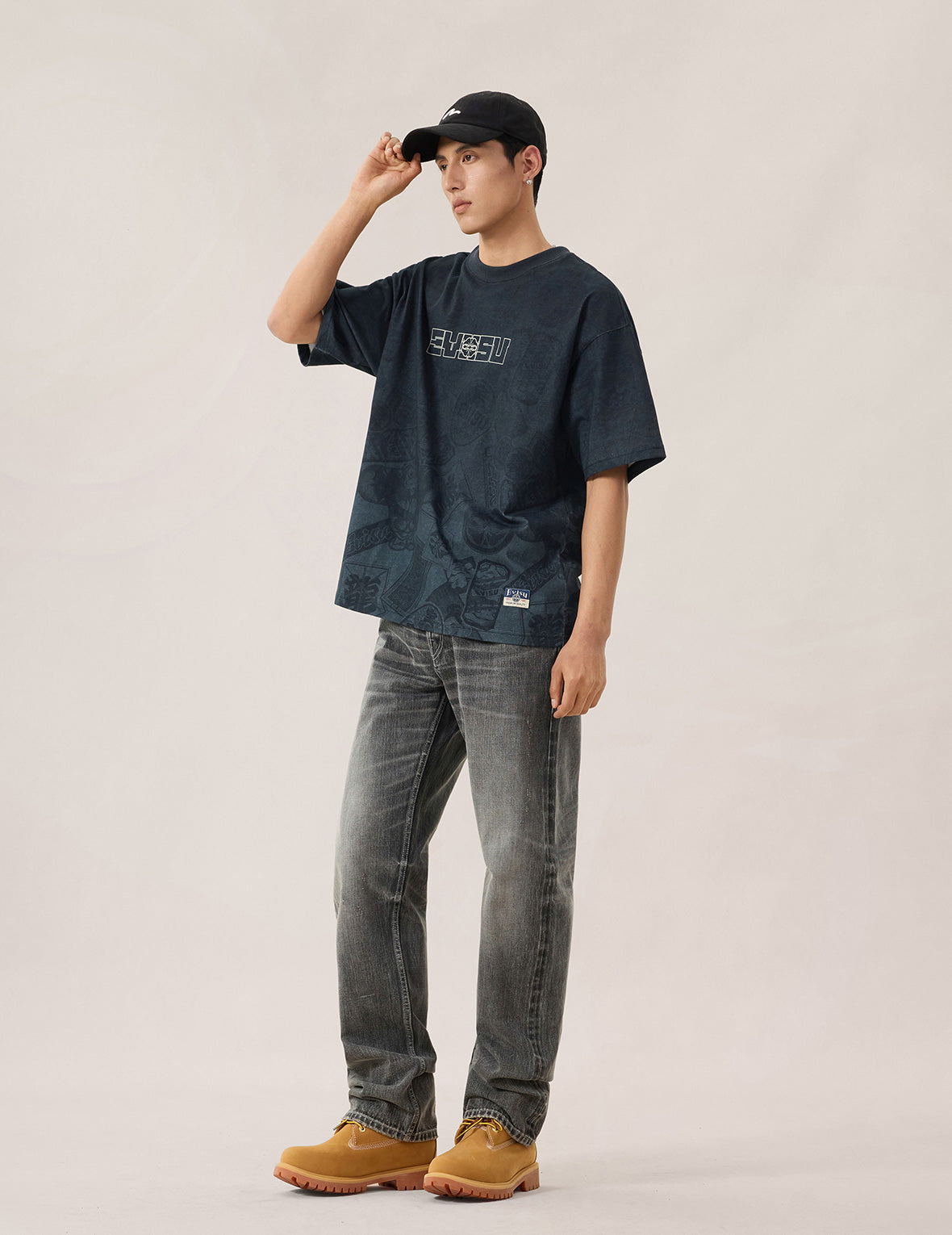 オールオーバーEVISUシグネチャーグラフィック Tシャツ