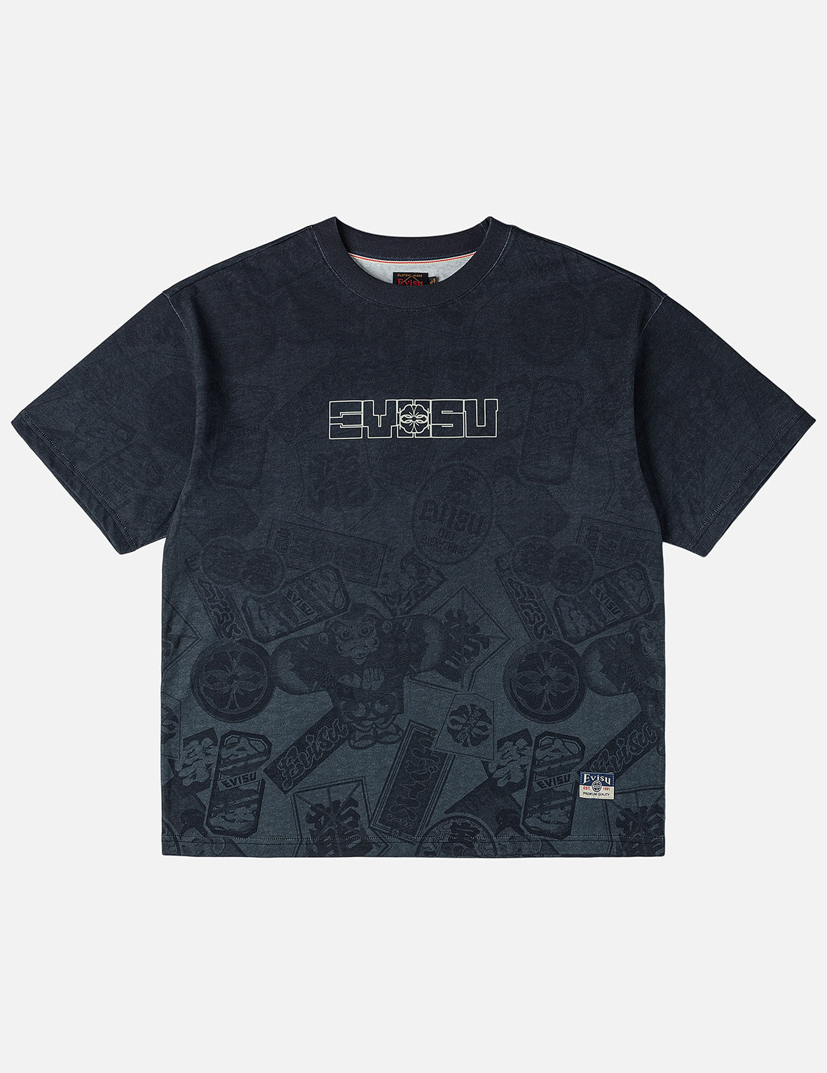 オールオーバーEVISUシグネチャーグラフィック Tシャツ