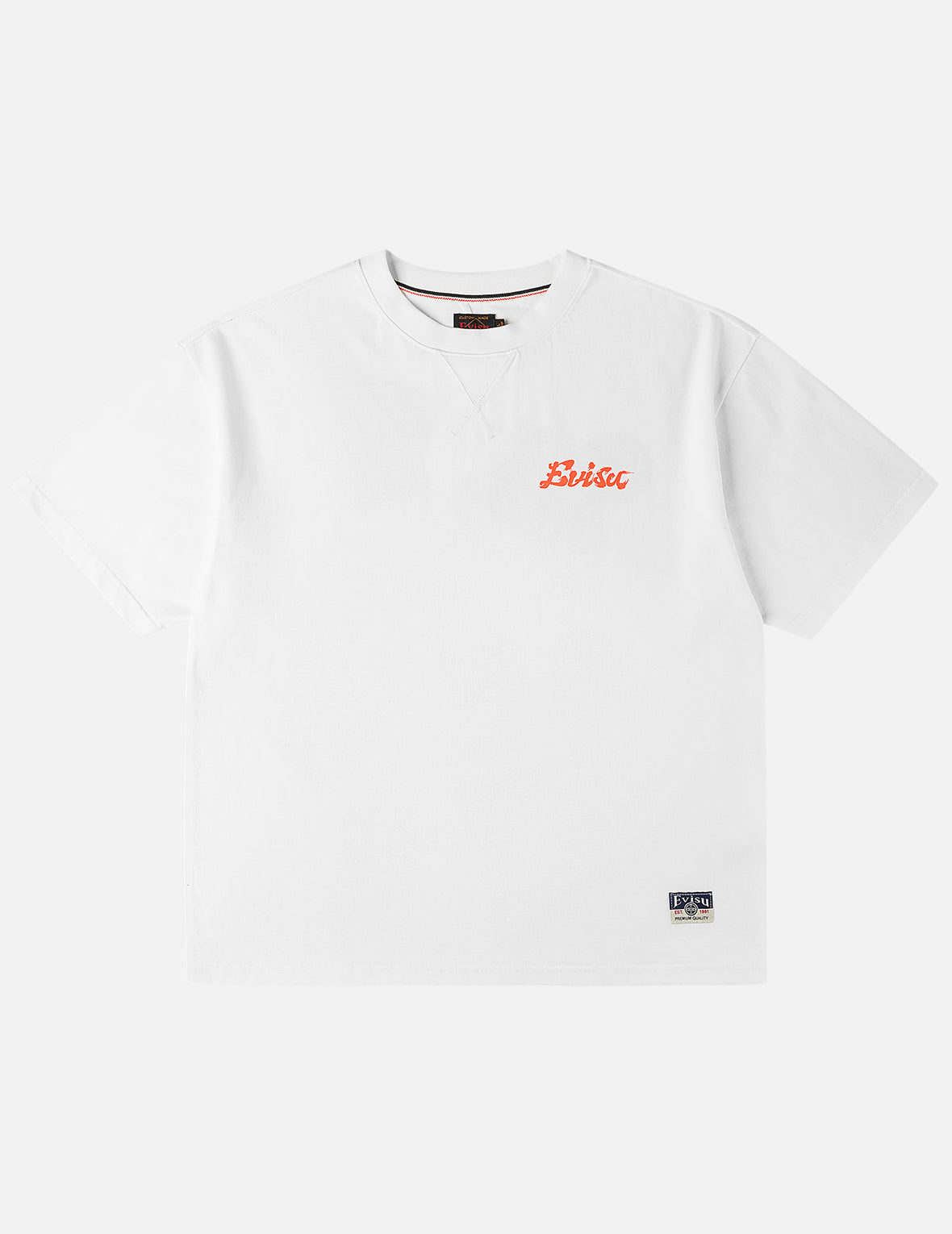 日本凧デニムパッチポケット Tシャツ