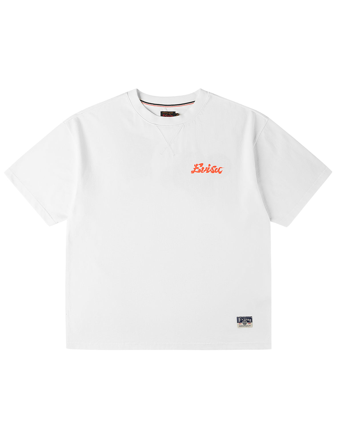 日本凧デニムパッチポケット Tシャツ