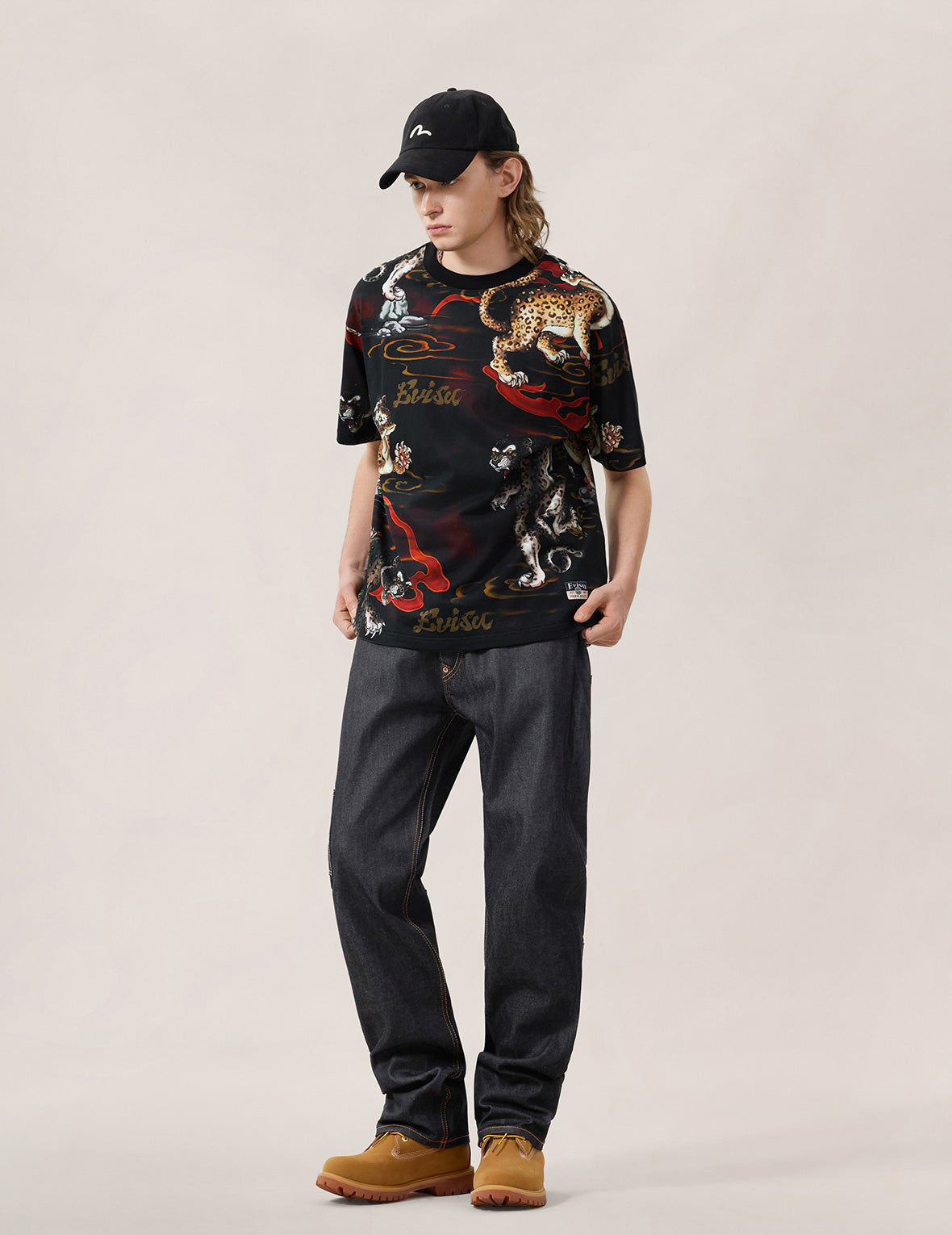 レオパードオールオーバープリント Tシャツ – EVISU