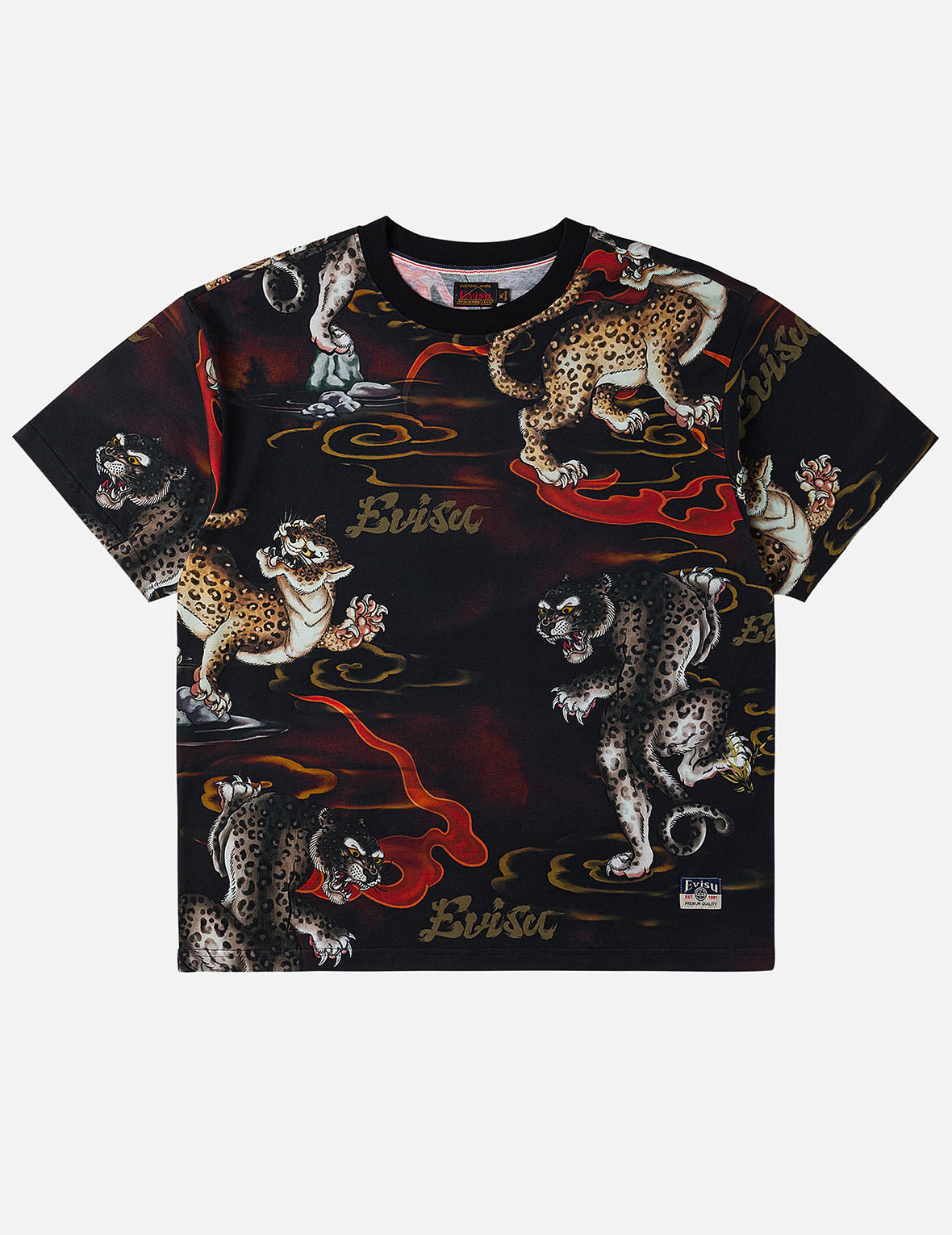 レオパードオールオーバープリント Tシャツ