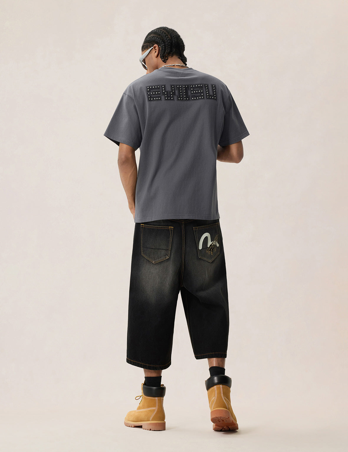 Seagull Printed Metal Studs T-shirt