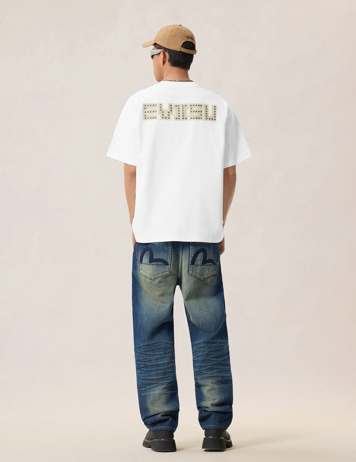 カモメプリントメタルスタッズ Tシャツ – EVISU