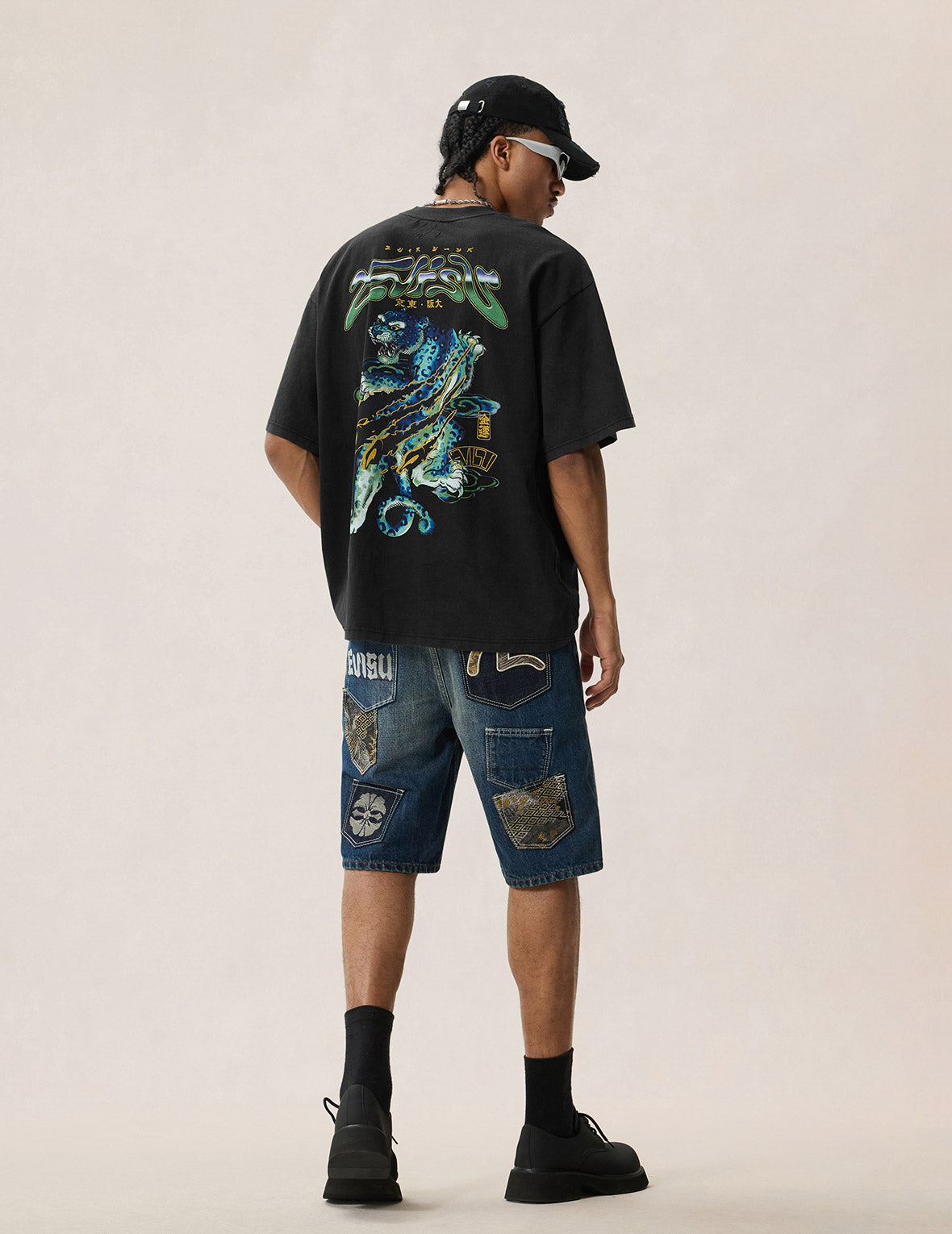 Neon Leopard Printed T-shirt