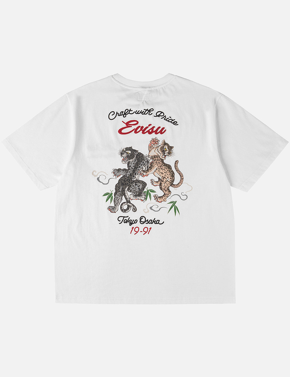 デュオレオパードプリント刺繍 Tシャツ