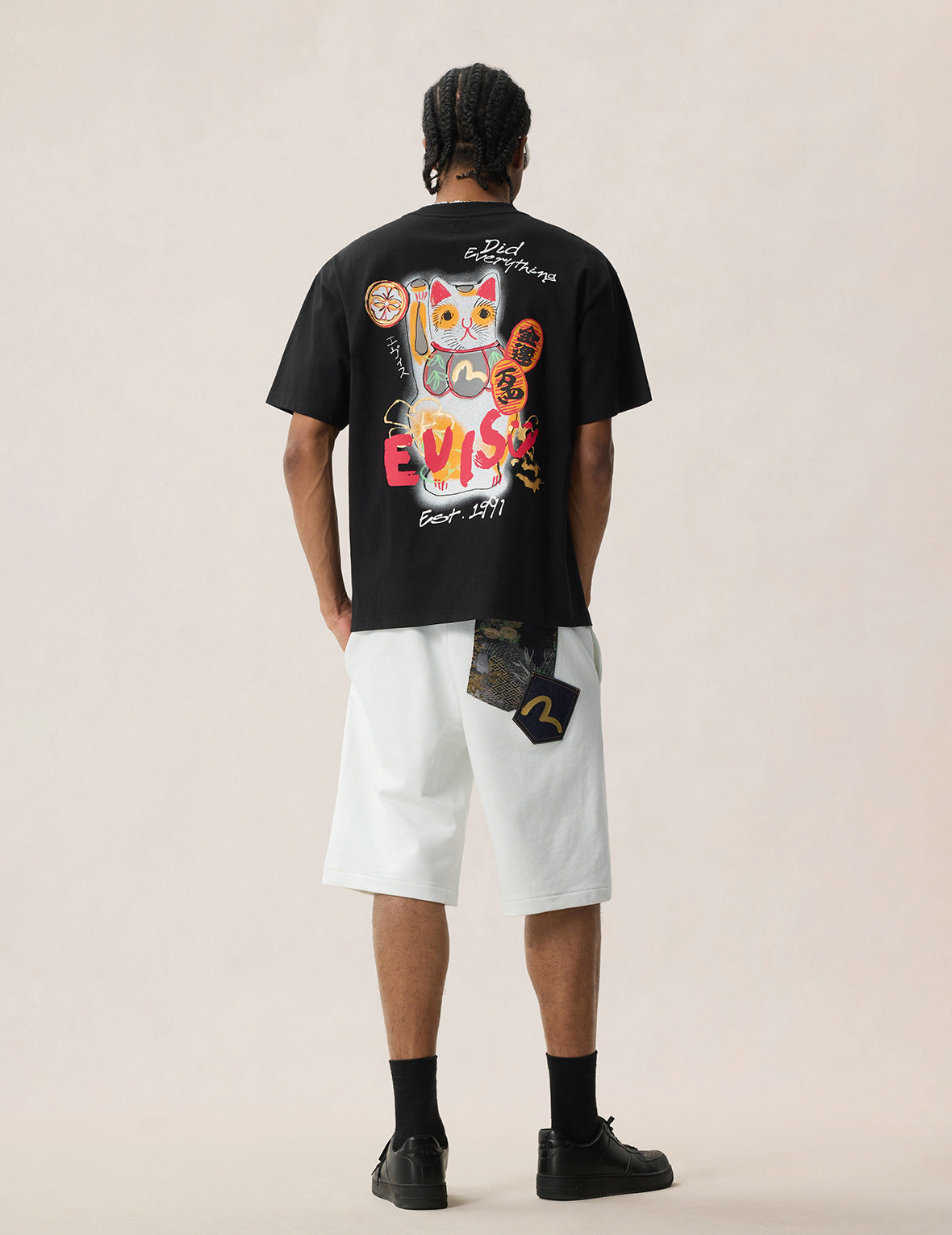 手描き招き猫 Tシャツ