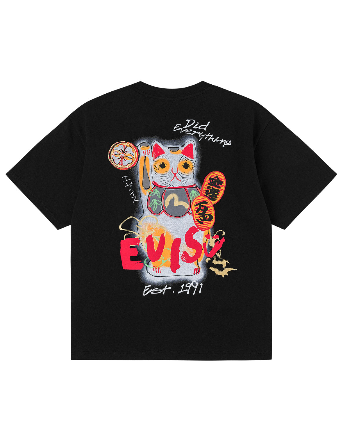 手描き招き猫 Tシャツ