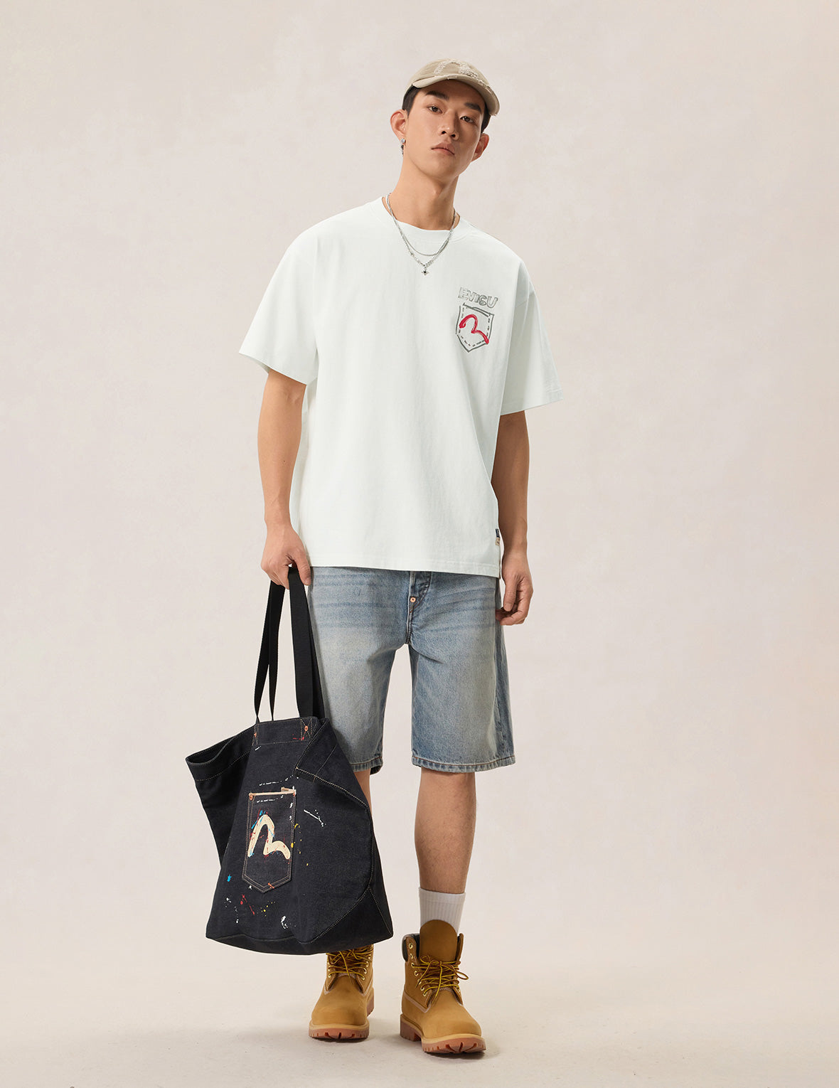 手描き招き猫 Tシャツ