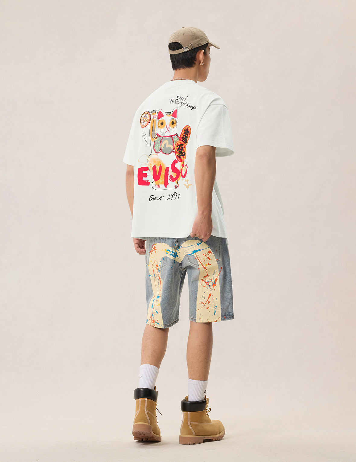 手描き招き猫 Tシャツ