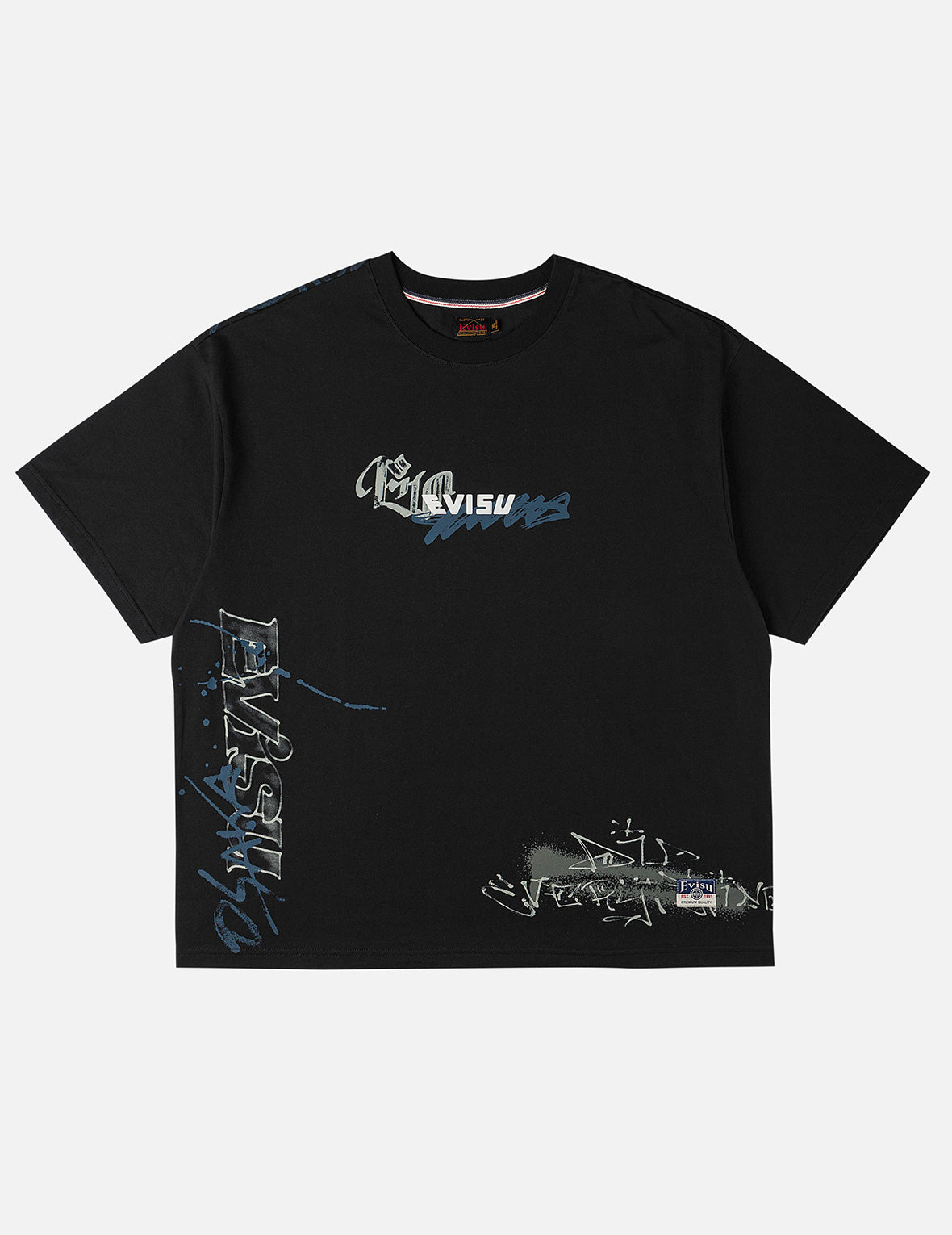 オールオーバーEVISUロゴグラフィック Tシャツ