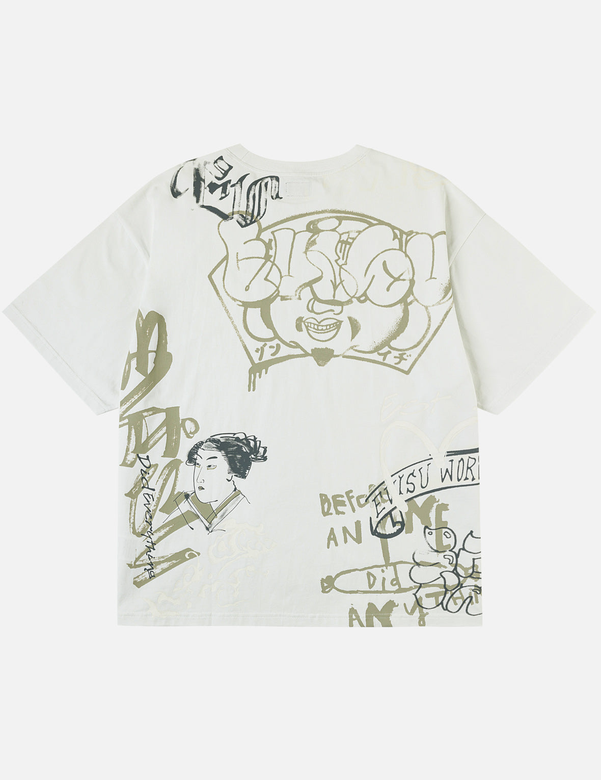オールオーバーEVISUロゴグラフィック Tシャツ