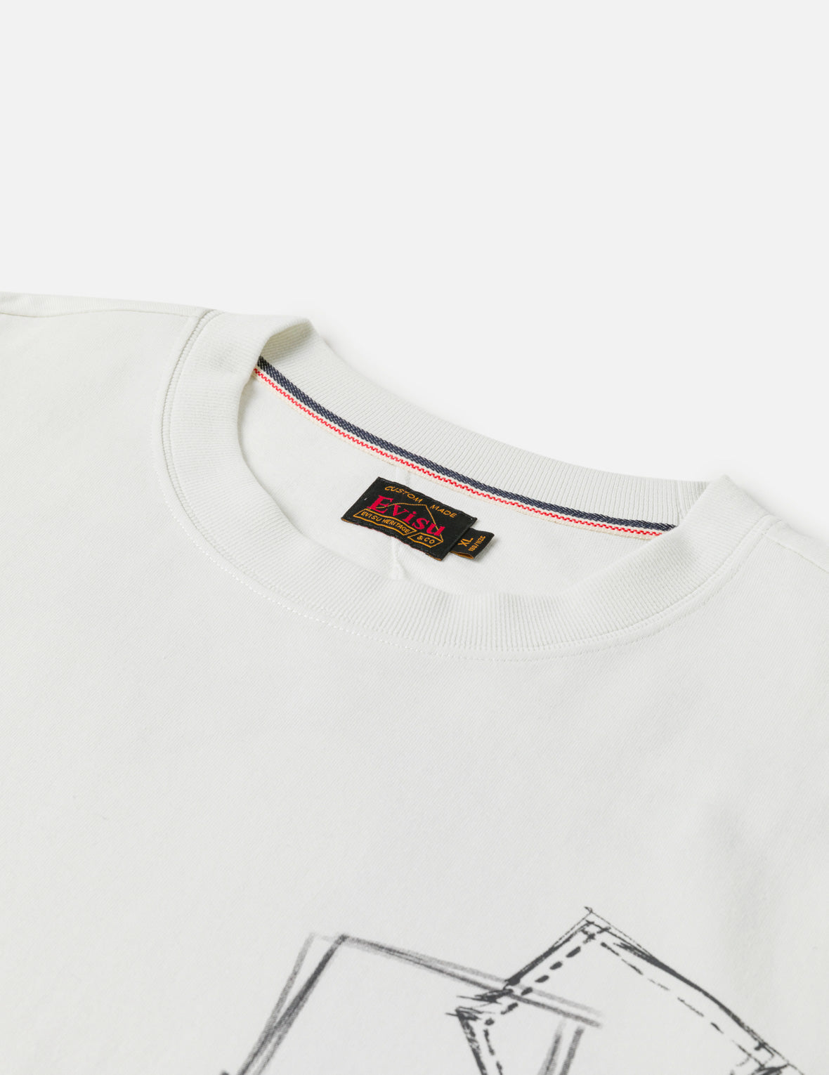 Hand-drawn Daicock and Multi-pocket Graffiti T-shirt