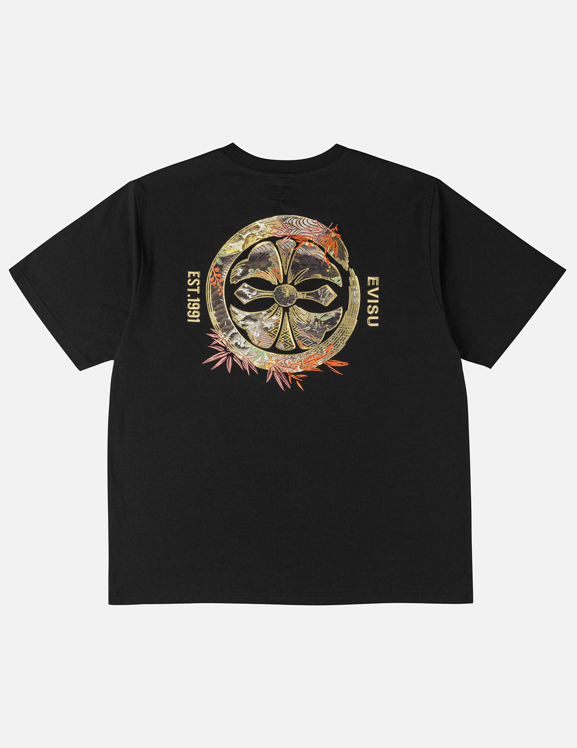 Bamboo Embroidery Scenic Kamon T-shirt