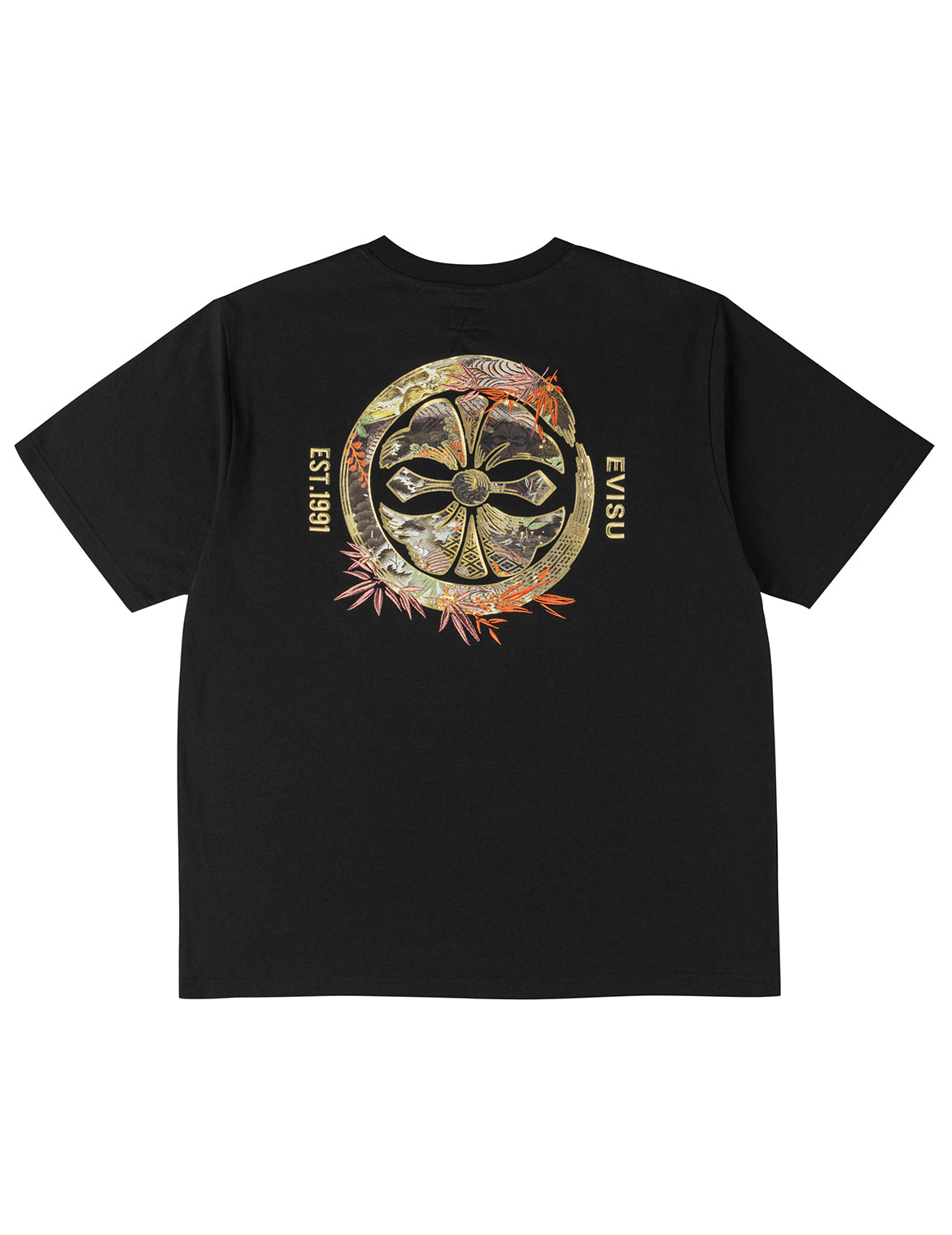 Bamboo Embroidery Scenic Kamon T-shirt