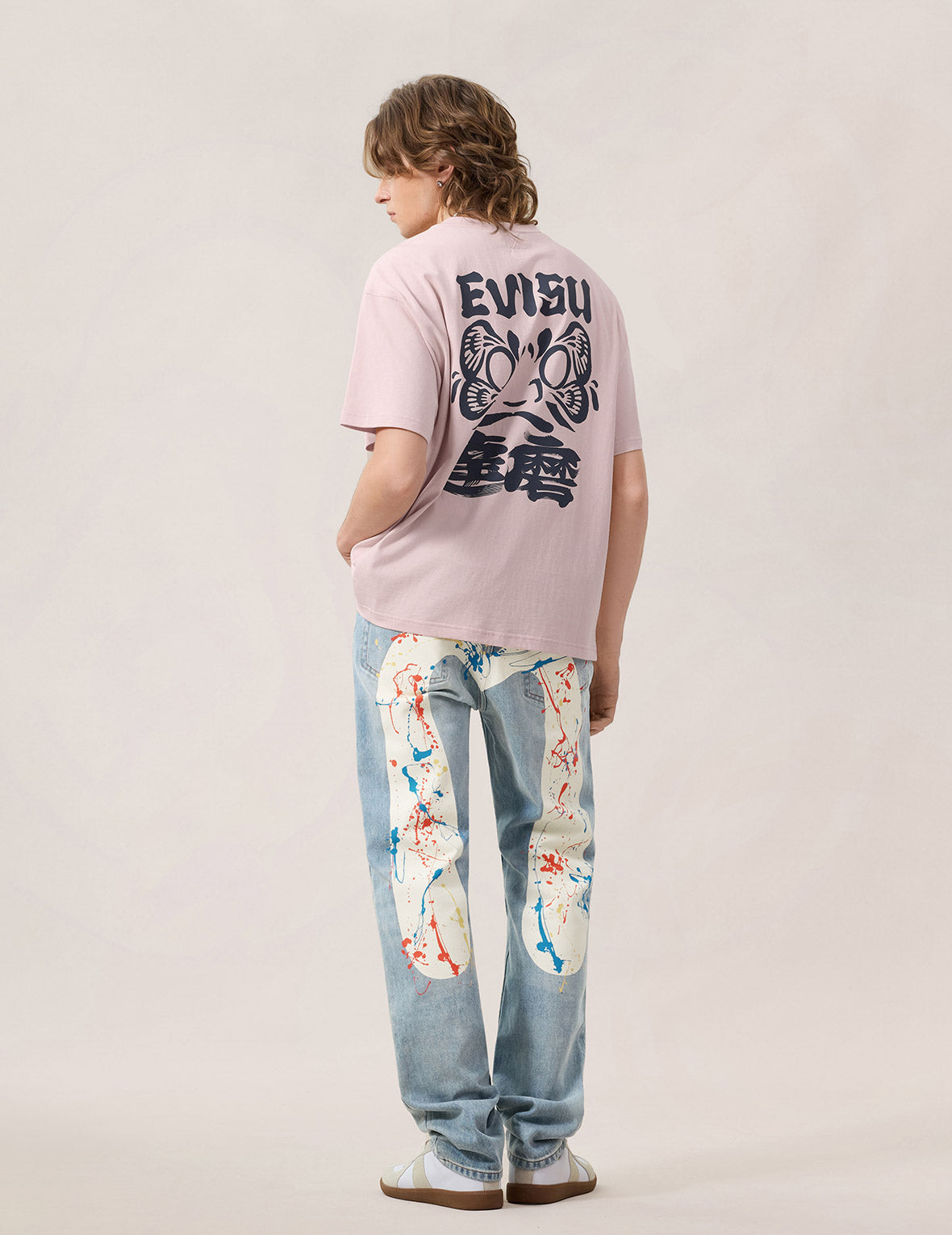 EVISUロゴとだるま Tシャツ